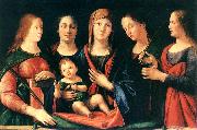 VIVARINI, family of painters Mary and Child with Sts Mary Magdalene and Catherine china oil painting artist